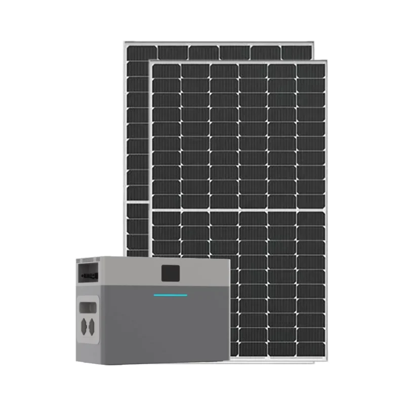 Kιτ μπαλκονιού 1kw On Off Grid με BackUp και 2kwh μπαταρία + 2 Μονοκρυσταλλικά Solar Panel 450W